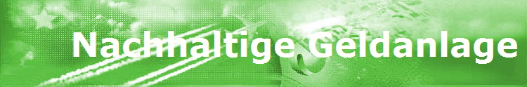      Nachhaltige Geldanlage
