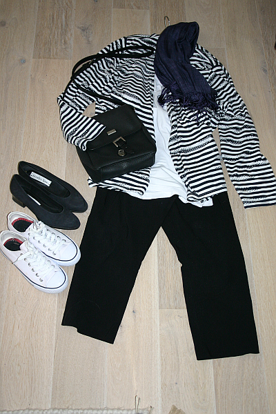 Streifenjacke mit Sommerhose